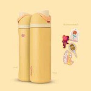 Owala Disney Princess Collection 24 OZ Belle Yellow Free Sip NWT
